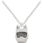 Ambush Silver Cat Helmet Necklace