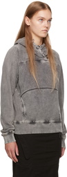 Hyein Seo Gray Button Hoodie