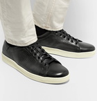 TOM FORD - Warwick Perforated Leather Sneakers - Dark gray