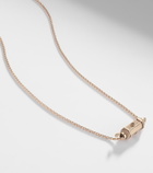Marie Lichtenberg Coco Micro 18kt rose gold necklace with diamonds