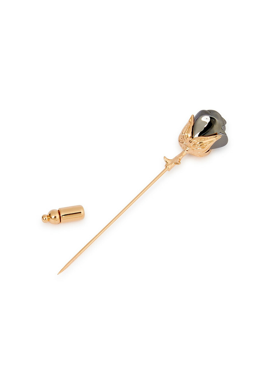 Tateossian Rose Two-tone pin - One Size