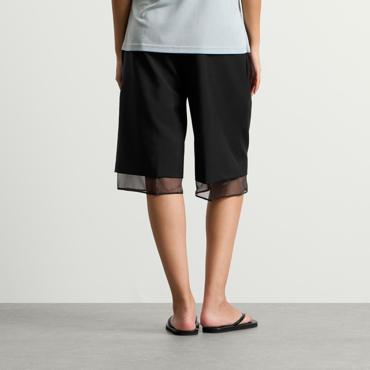 Róhe Women's Organza Lined Shorts in Black