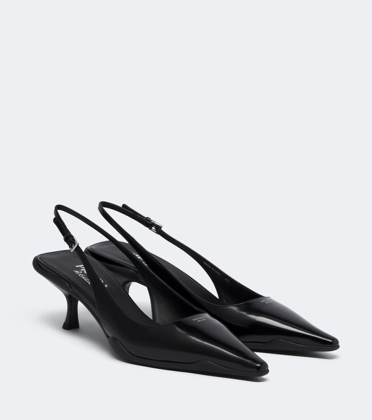 Prada Leather slingback pumps
