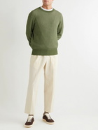 Club Monaco - Sunset Open-Knit Cotton-Blend Sweater - Green