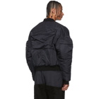 Julius Black Pocket Bomber Jacket