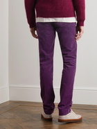 Massimo Alba - Straight-Leg Cotton-Corduroy Trousers - Purple