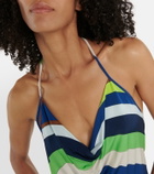 Pucci Printed cowl neck camisole