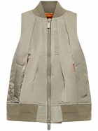 SACAI - Sleeveless Nylon Zip-up Jacket