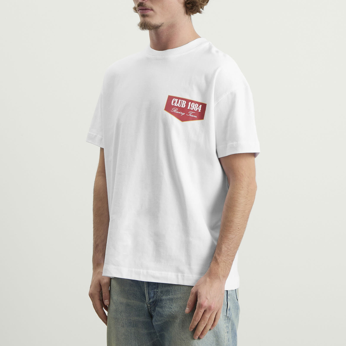 Club 1984 Men's Racing T-Shirt in White