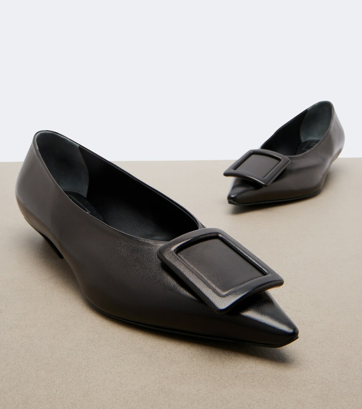 Roger Vivier Pointy leather ballet flats