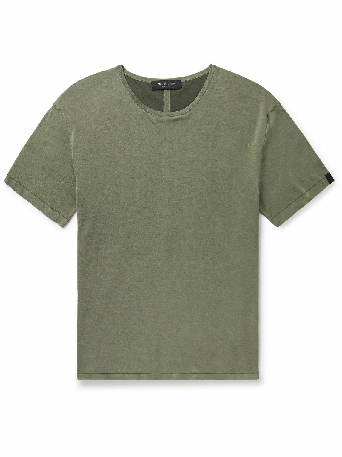 Photo: Rag & Bone - Banks Double-Faced Cotton-Jersey T-Shirt - Green