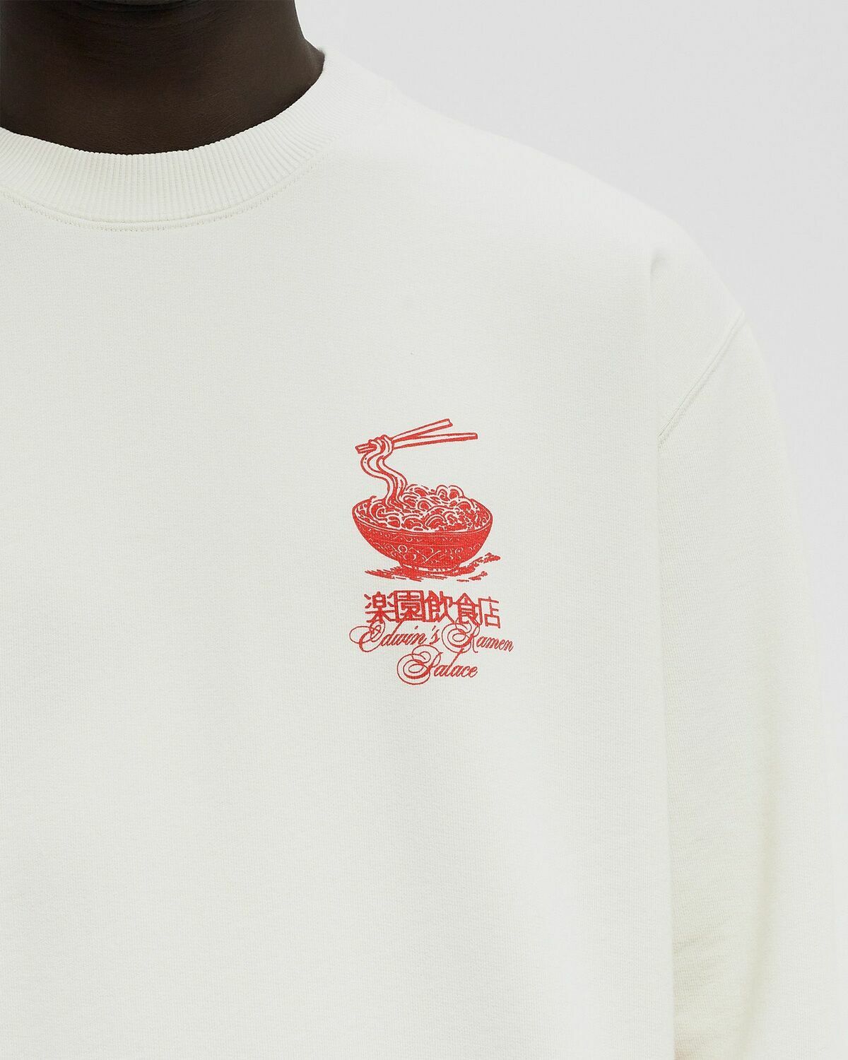 Edwin Ramen Palace Sweat Beige Mens Sweatshirt