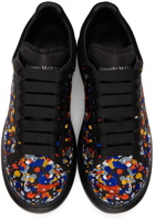 Alexander McQueen Black & Multicolor Embroidered Oversized Sneakers