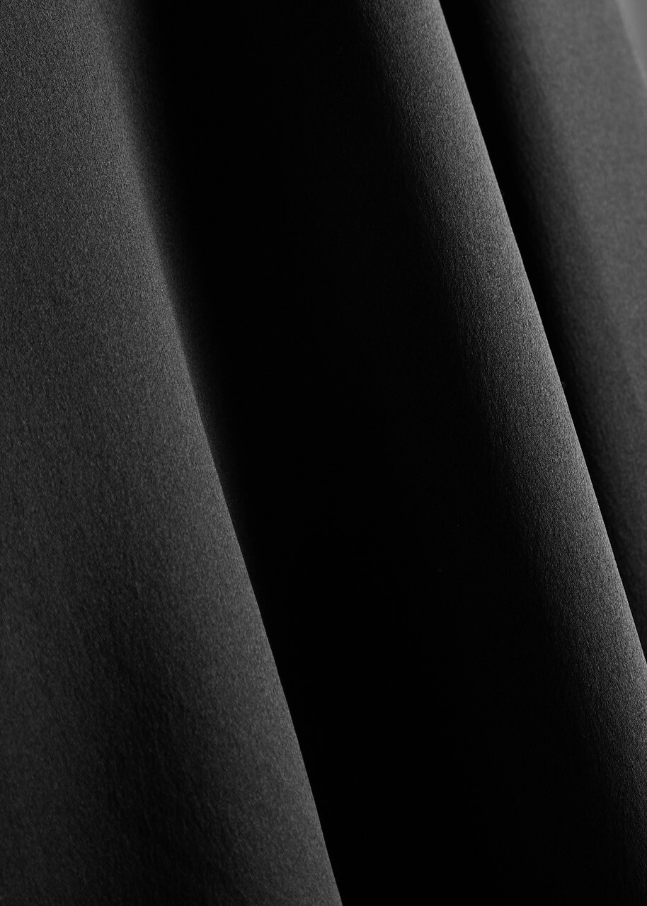 Aexae Double-brested Silk Shirt Black