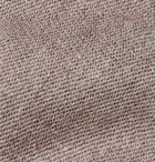 Thom Sweeney - 8cm Mélange Wool and Silk-Blend Tie - Light brown