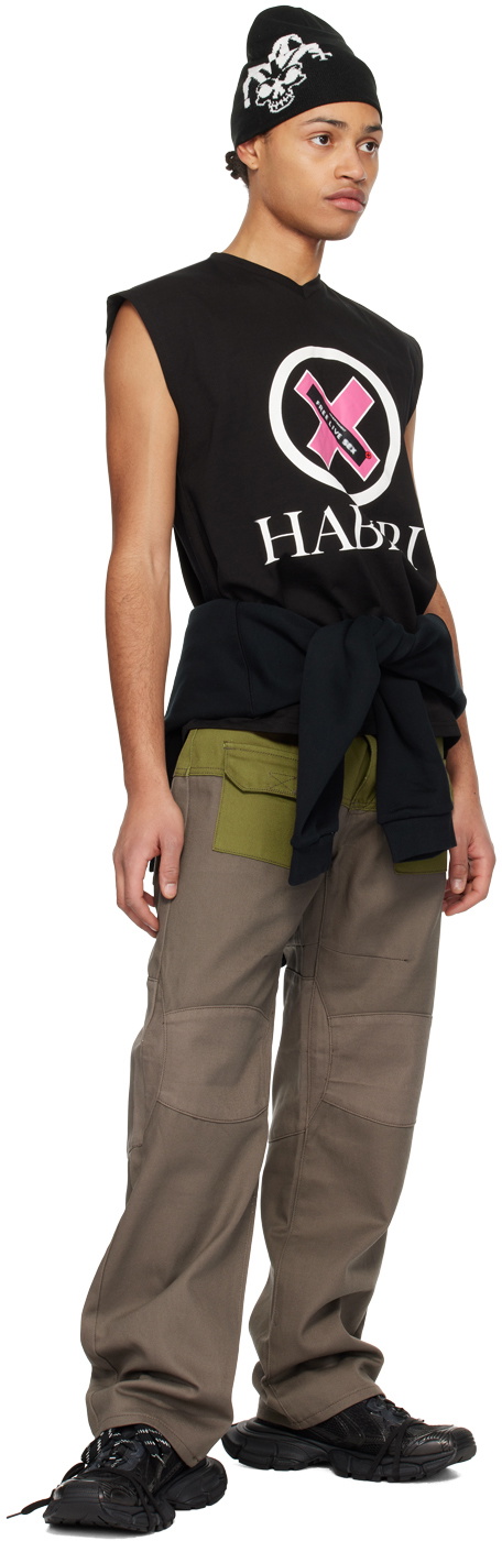 Raga Malak Black Printed Tank Top