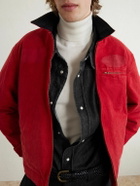 Cherry Los Angeles - Logo-Embroidered Denim Western Shirt - Black