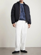 Neighborhood - Chito Savage Distressed Embroidered Cotton-Jersey Sweatshirt - Blue