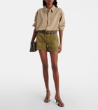 Nili Lotan Cotton twill shorts