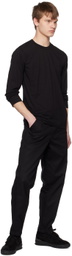 Comme des Garçons Shirt Black Crewneck Long Sleeve T-Shirt
