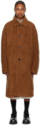 Dries Van Noten Brown Teddy Coat