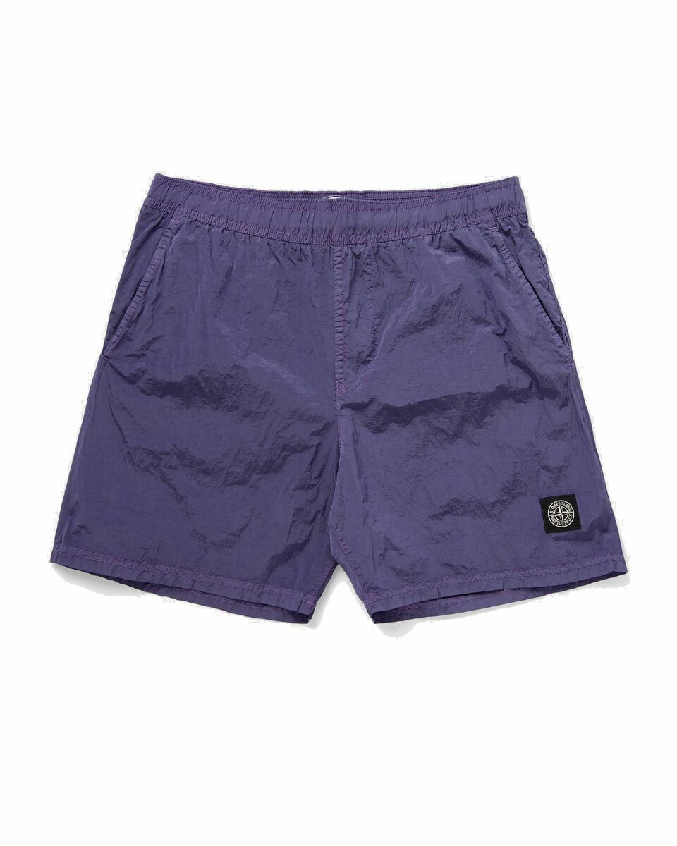 Photo: Stone Island Short Purple - Mens - Casual Shorts