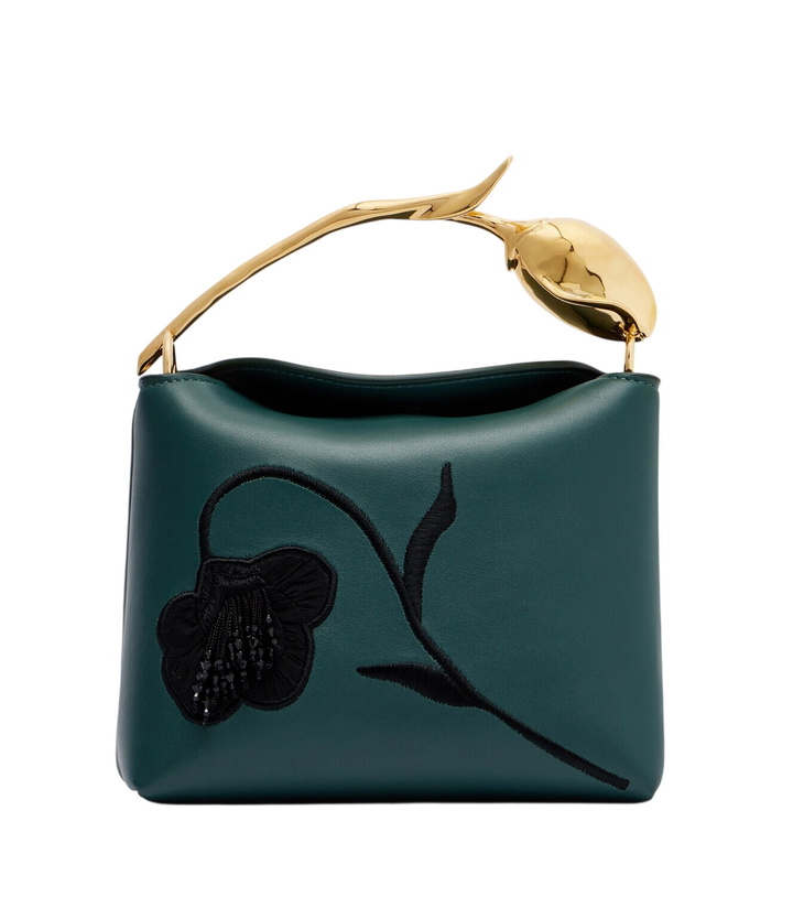 Photo: Erdem Bloom Mini embroidered leather top-handle bag