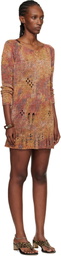 Isabel Marant Orange Hymira Printed Minidress