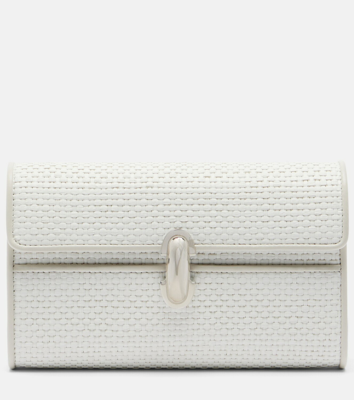 Savette Symmetry Mini raffia crossbody bag