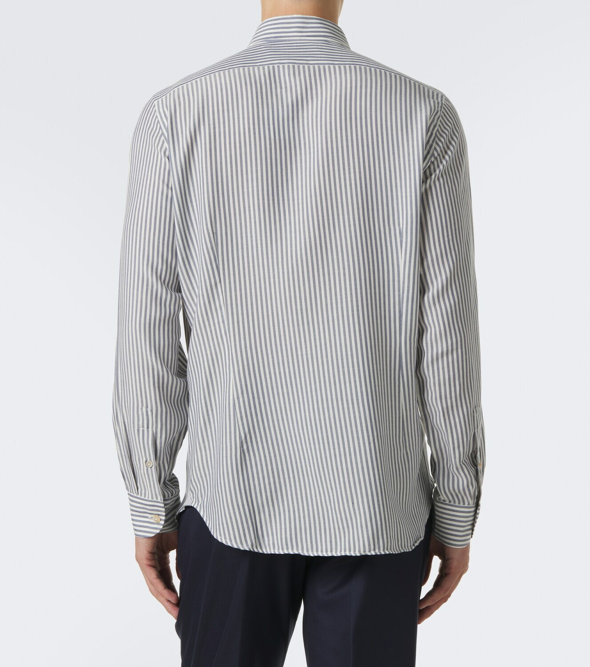 Eleventy Striped twill shirt