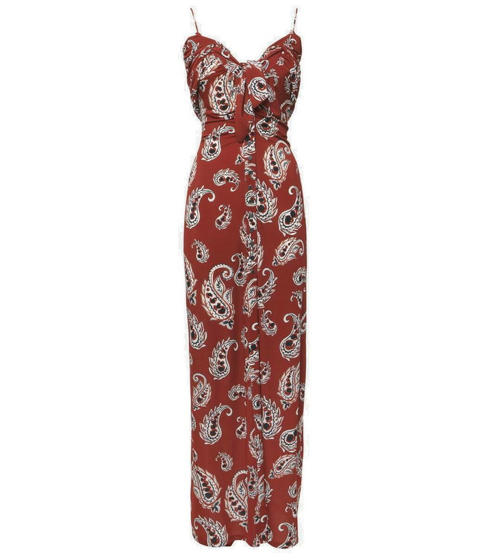 Photo: Rabanne Paisley jersey long dress