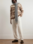 Polo Ralph Lauren - Checked Wool and Linen-Blend Sweater - Neutrals