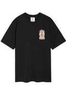 Casablanca Essential Experience Printed Cotton T-shirt Black