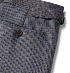Kingsman - Conrad Slim-Fit Checked Wool Trousers - Blue