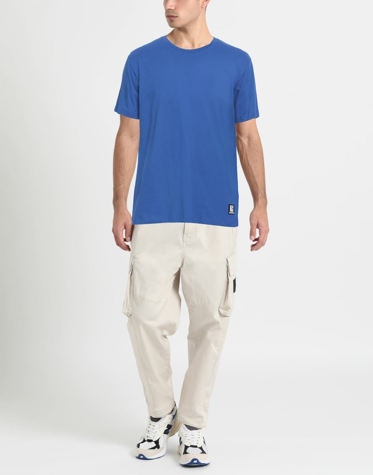 Balmain Mens T-shirt in Blue