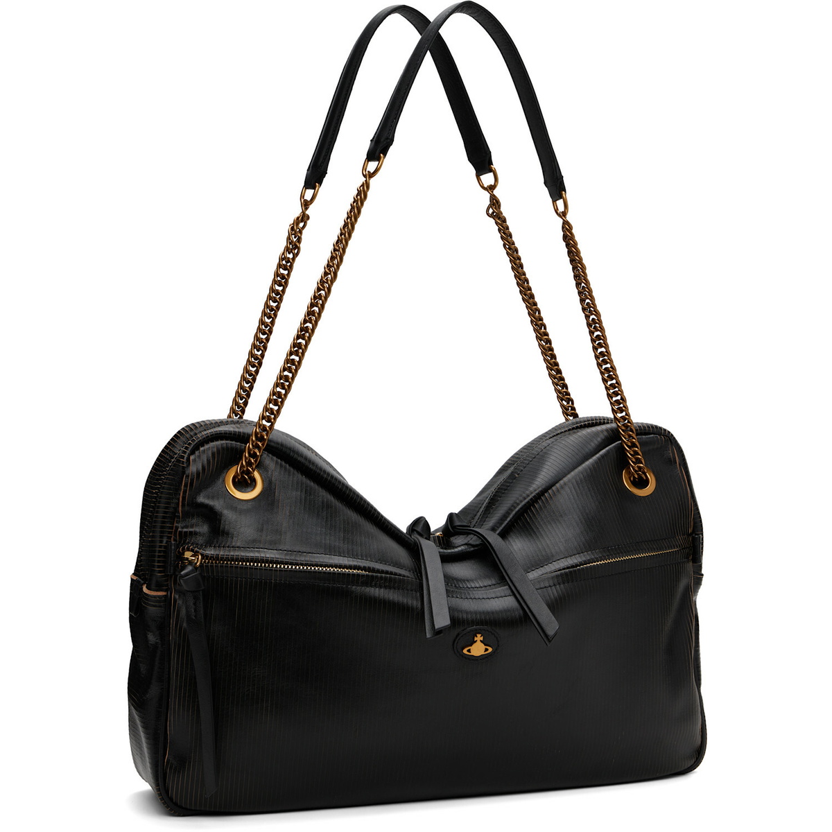 Vivienne Westwood Black Dolce Large Shoulder Bag