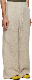 Isa Boulder SSENSE Exclusive Taupe Towel Relaxed Reversible Trousers