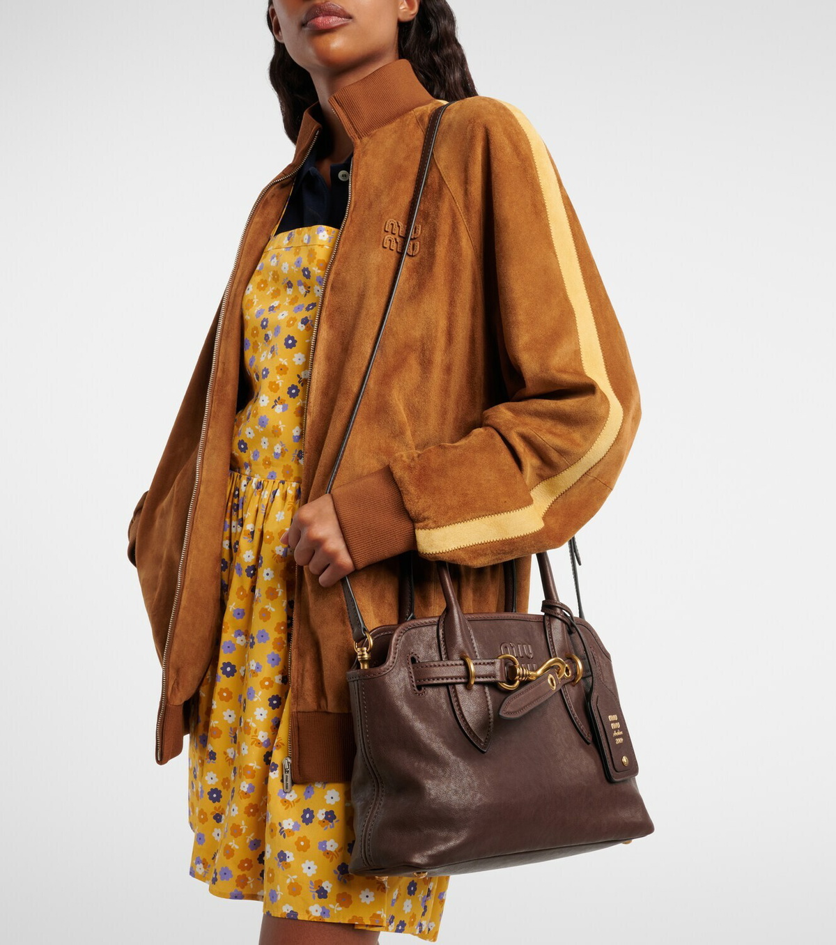 Miu Miu Aventure leather shoulder bag
