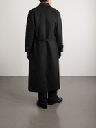 Saman Amel - Belted Wool Overcoat - Black