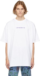 VETEMENTS White Logo Tape T-Shirt