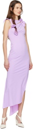 Coperni Purple Flower Maxi Dress