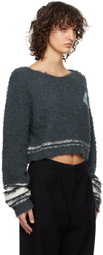 TheOpen Product Navy Cropped Sweater