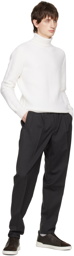 ZEGNA Gray Drawstring Trousers