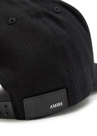 Amiri MA Logo-embroidered Canvas cap - Black - One Size