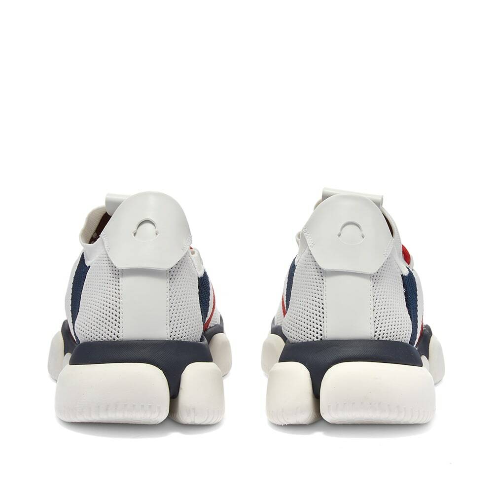 Moncler Men's Bubble Sneakers in White/Red/Blue Moncler