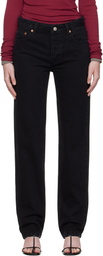 R2W Black Hatty Tapered Jeans