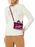 MC2 Saint Barth Fuchsia Velvet Phone Holder Micro Bag
