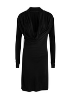 Helmut Lang Draped Satin-jersey Dress Black
