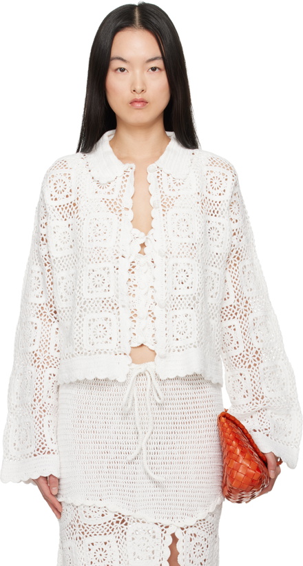 Photo: Holzweiler White Rosie Crochet Cardigan