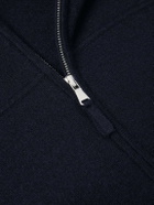 Allude - Virgin Wool and Cashmere-Blend Bomber Jacket - Blue